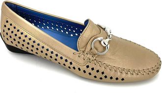 Robert Zur Womens Perlata Loafer In Silver/gold