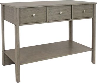 Sunnydaze Indoor Entryway Console Table With 3 Drawers