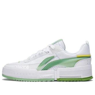 Li-Ning (WMNS) Li-Ning Casual Skate Shoes White Lime Green AGCT136-2
