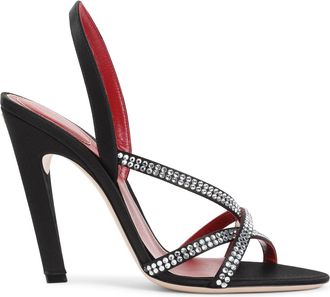 Valentino Garavani Black Viscose Sandals-Donna