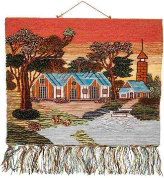 Wanderlust Deco Wanderlust Deco - Tapiz De Yute Tejido Decorativo 100x80cm