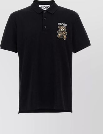 Moschino cotton teddy polo shirt