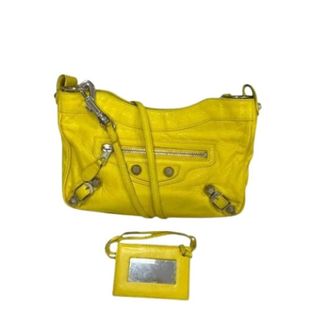 Balenciaga Pre-owned Shoulder Bags, female, Yellow, Size: ONE SIZE Pre-owned Giant Shoulder Bag