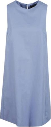 Max Mara Dames, Jurken, Blauw, Maat: XS Katoen