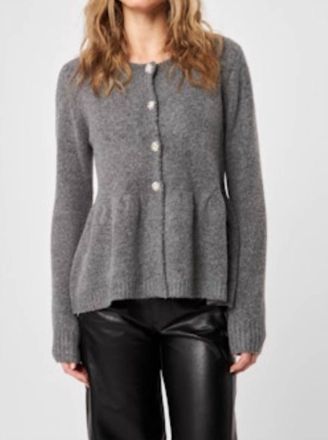 John & Jenn Davie Cardigan Sweater In Grey