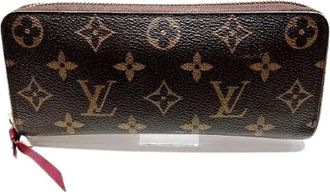 Louis Vuitton Pre-owned Wallets, female, Brown, Size: ONE SIZE Pre-owned Portefeuille Clemence Monogram Wallet