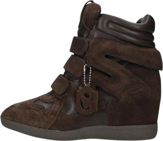 Steve Madden Mavis High-Top Sneaker - Dames - Sleehakken - Bruin - 39 EU - Schoenen