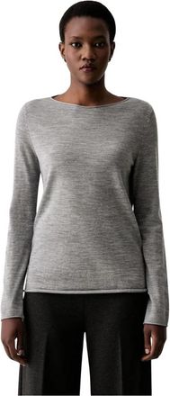 Marc O'Polo Trui met ronde hals - Dames - Ronde hals truien - Grijs - S - Wol - Truien & Vesten
