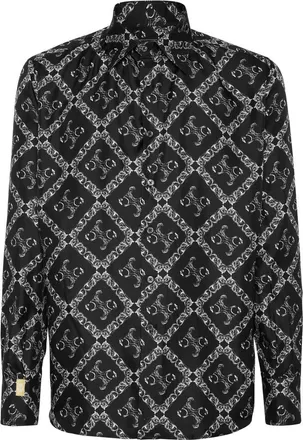 Billionaire Boys Club Silk Gold Cut Shirt Bb Monogram Men in Black at Nordstrom, Size Xx-Large