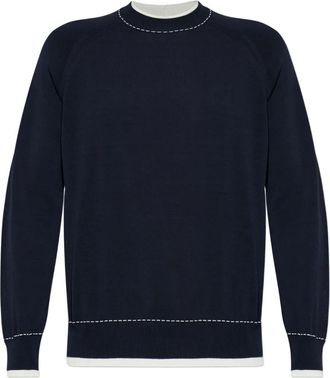 Eleventy Maglione a girocollo a maniche lunghe - Blu