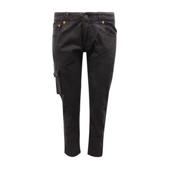 Armani Slim-fit Trousers, male, Black, Size: W29 J13 Slim Trousers