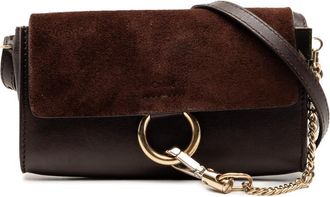 Chlo&eacute; Pre-owned Chloe Mini Calfskin and Suede Faye Crossbody Ladies 1GQMXD4C25VHY5HJ