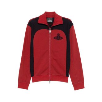Vivienne Westwood Zip-throughs, male, Red, Size: S Zip-through Sweatshirt