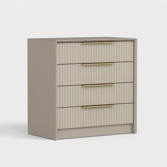 Hanah Home C&oacute;moda Moderna 4 Cajones Ahorra Espacio Kale Luxe
