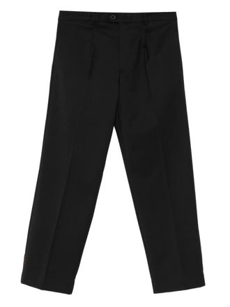 Amaranto pleated trousers - men - Fabric - 46 - Black