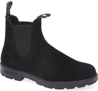 Blundstone Original Water Resistant Chelsea Boot in Black Suede at Nordstrom, Size 10.5