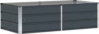 vidaXL Jardinera Antracita 160 X 80 X 45 Cm Acero Vidaxl