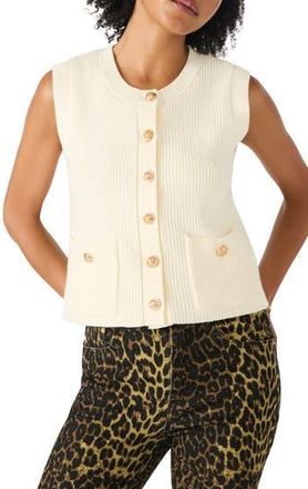 Steve Madden Aliya Sweater Vest in Cream at Nordstrom Rack, Size Xx-Large