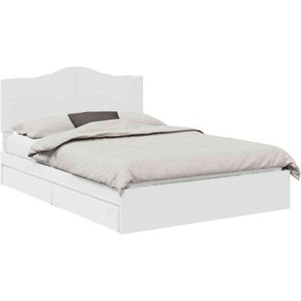 vidaXL Cama Con Almacenamiento 140 X 190 Cm Madera De Ingenier&iacute;a Vidaxl