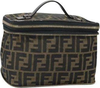 Fendi Pre-owned Handbags, female, Brown, Size: ONE SIZE Pre-owned Canvas Handbag