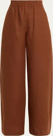 A.L.C. Tyler Wide-Leg Linen Pants