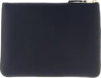 Comme Des Gar&ccedil;ons Cowhide Leather Card Case - Blue