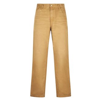 Carhartt Work in Progress Single Knee Pant - male - Carhartt Wip - Straight Trousers - Brown - W34 - Trousers