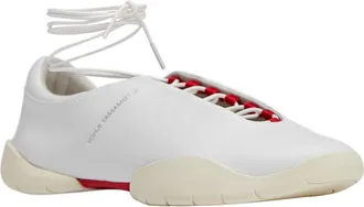 Yohji Yamamoto Gender Inclusive Regu Mary Jane Sneaker in White/Cream/Scarlet at Nordstrom, Size 7 Womens