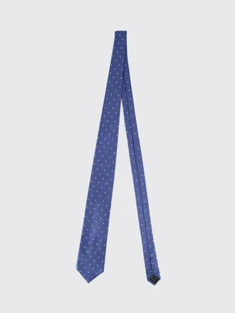 Tom Ford Cravatta classica in pura seta con motivo a pois tono su tono