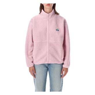 American Vintage Hoktown Fleece Jacket - Dames - Fleece jassen - Roze - M/L - Polyester - Fitness