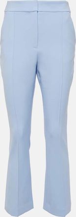 Veronica Beard Tani cropped high-rise flared pants