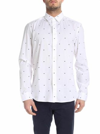 Kenzo White Multi Eyes shirt