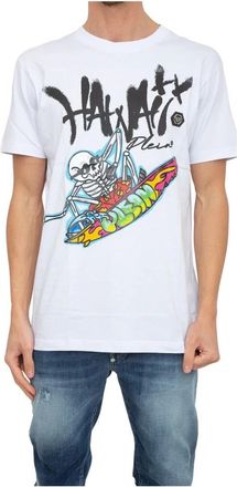 Philipp Plein Klassiek T-shirt - Heren - T-shirts - Wit - M - Katoen - Tops