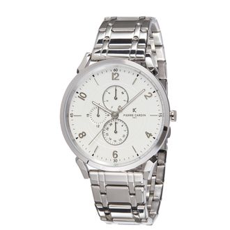 Pierre Cardin Pigalle Boulevard Mens Silver Watch CPI.2027 Stainless Steel - One Size