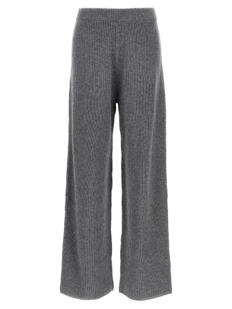 Sportmax Gray Wool Casual Womens Pants