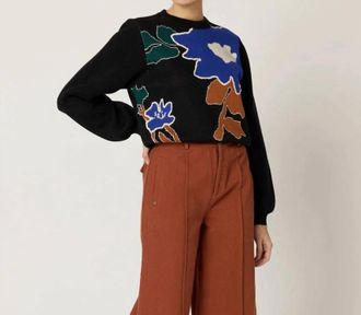 Cleobella Emory Sweater In Mariposa Black