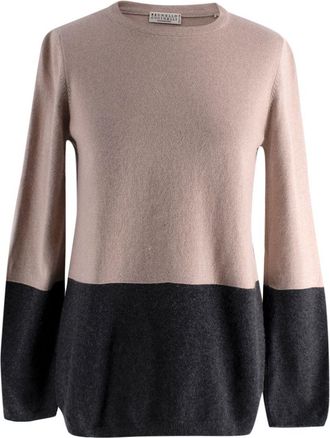Brunello Cucinelli Colour Block Cashmere Knit Size S