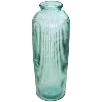 Atmosphera Vaso luz h72cm in vetro verde - Atmosphera cr&eacute;ateur dint&eacute;rieur