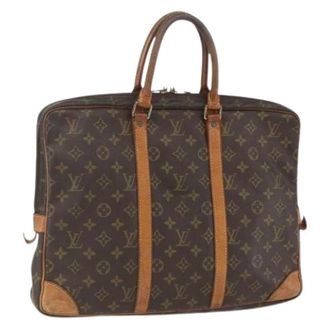 Louis Vuitton Pre-owned Vintage Canvas Handtas - Dames - Pre-owned - Bruin - Maat: ONE Size