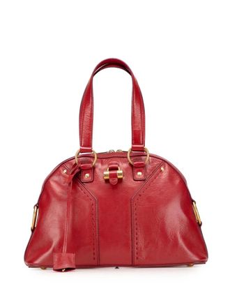 Saint Laurent 2000-2012 medium leren Muse handtas - Rood