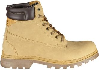Carrera Beige Veterschoen met Contrastdetails - Dames - Veterlaarzen - Beige - 36 EU - Schoenen