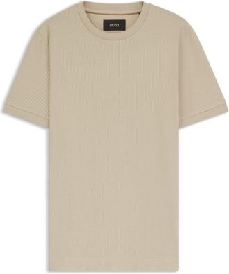 BOSS Regular-fit T-shirt in structured cotton