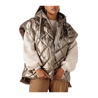 Nukus Nukus, Jassen, Dames, Bruin, L, Willow Jacket Metallic