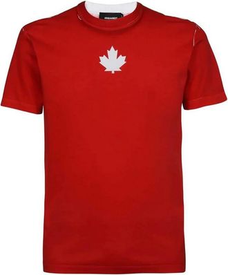 Diesel Unisex Adult Team Logo Cool Fit T-Shirt (Red) Cotton - Size Medium