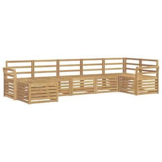 vidaXL Conjunto De Sof&aacute;s De Exterior 7 Pcs Blanco Vidaxl