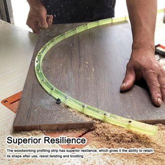 OEM Tira De Corte De Perfil Pr&aacute;ctico De 2 Metros, Plantilla De Curva Flexible, Riel Gu&iacute;a De Contorno De Formas Complejas Ajustable Y Fijo, Herramienta Pr&aacute;