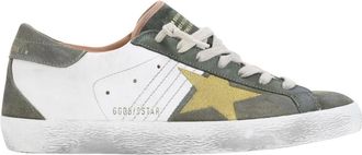 Golden Goose Super-Star Sneakers - Heren - Sneakers - Groen - 43 EU - Leer - Schoenen