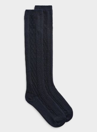 Hue Womens Ultra-soft cable Knee-High Socks