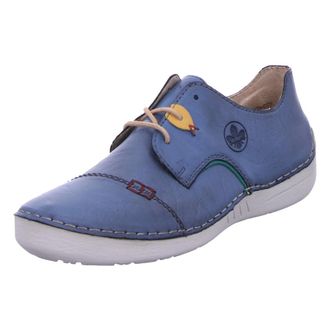 Rieker Veterschoenen - Dames - Schoenen - Blauw - Maat: 40 EU Synthetisch