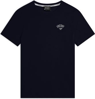 Freddy T-shirt Uomo Regular Fit con Logo Ricamato